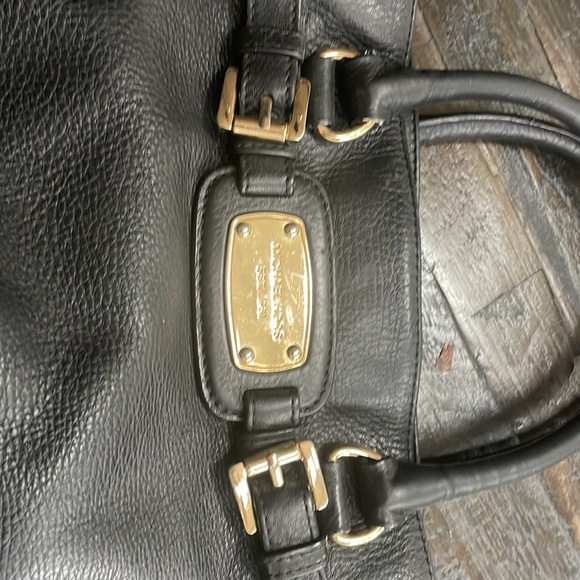 Michael Kors Hamilton Satchel Pebble Leather black bag - Picture 3 of 4